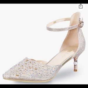Women'sLow HeelSequined Rhinestone Wedding Shoes